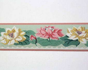 Full Vintage Wallpaper Border TRIMZ Pink and by FondlyVintage Full Vintage Wallpaper Border TRIMZ Pink and by FondlyVintage