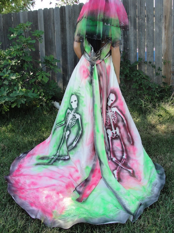 skeleton in wedding dress