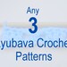 Crochet PATTERNS - SPECIAL OFFER - Buy 3 Crochet Patterns Pdf Files For 12 dollars only - Lyubava Crochet Desings