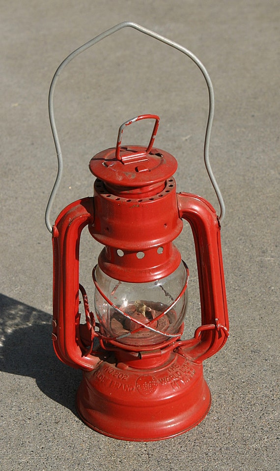 Vintage rare Lantern Oil Lamp 'Globe Brand by SeaGlassPrimitives