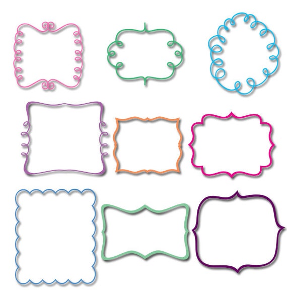 Embroidery Font Frame Set