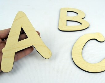 XXL Alphabet Wooden Letters / Wall Hanging / Nursery Decor / Alphabet Wall
