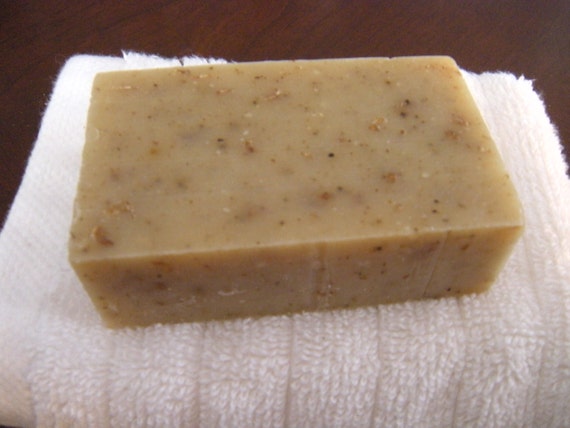 Two Bars Oatmeal Spice Handmade Natural Soap  - Gentle Exfoliation and Spicy Scent