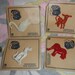 Vintage Plastic Figural Swan Elephant Cow Dog Hair Barrette Holder Clip