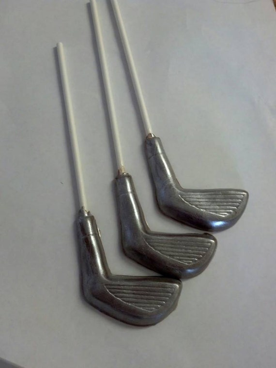 Chocolate Golf Club Lollipop Party Favor