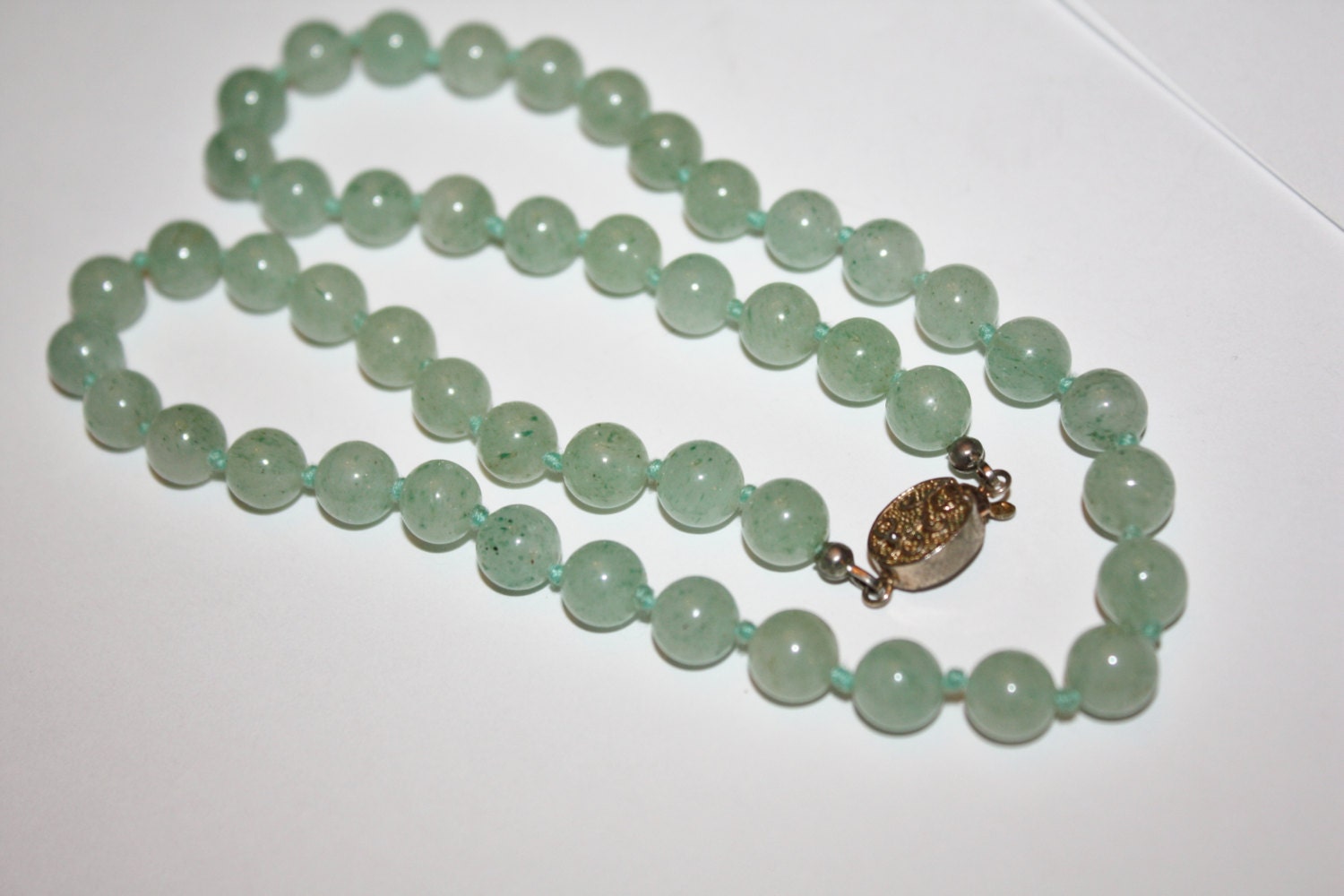 RESERVED FOR X Vintage Jade Necklace Jadeite Asian 1940s