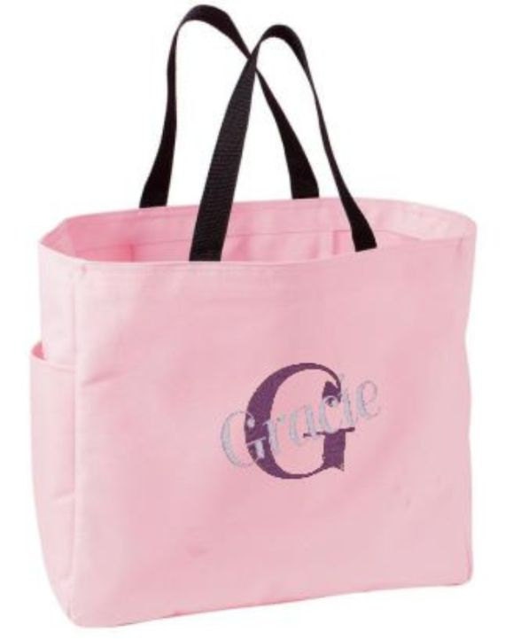 6 Bridesmaid Gift Personalized Tote Bag Bridesmaids Monogram Bags Wedding Party Gifts Custom