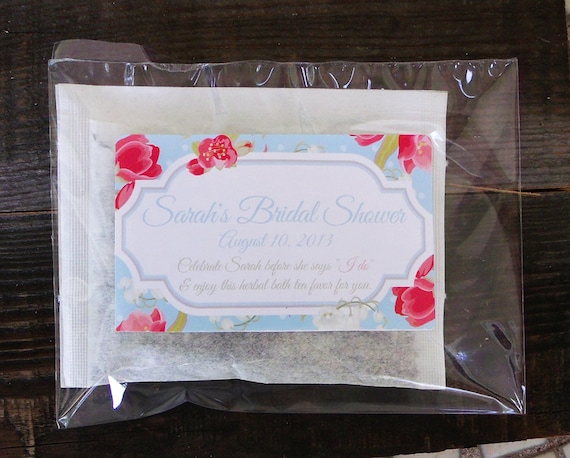 Wedding Favor Herbal Bath Tea, Bridal Tea Favor, Custom Favor, Bridal Shower Favor (1pk)