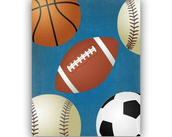 Items similar to 8x10 ART Print - Sports Boys- FREE Personalization on Etsy