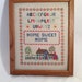Home Sweet Home ABC Framed Wall Hanging, Vintage Country Farmhouse Chic Wall Hanging