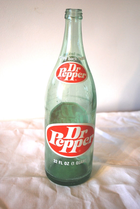 Dr. Pepper Vintage Bottle Retro Bottle Dr. by ThePurpleTreeShop