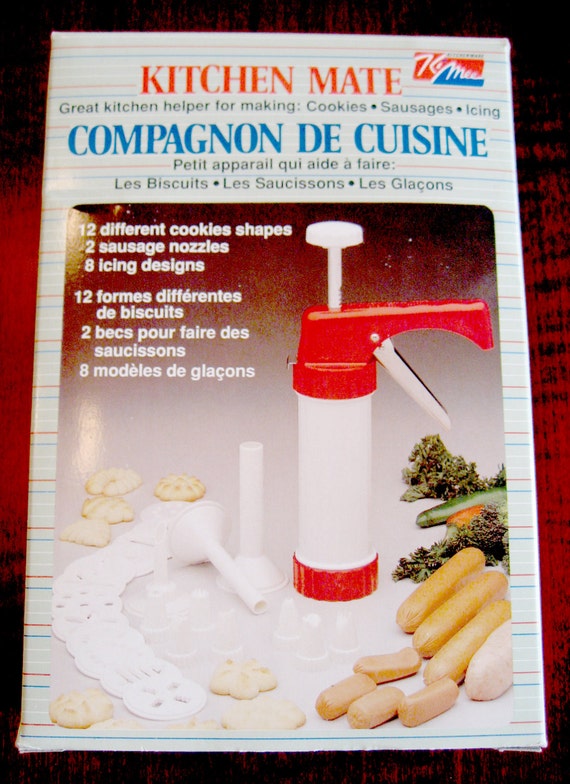 Vintage Cookie Press Kitchen Mate Cookie Gun Sausage Maker