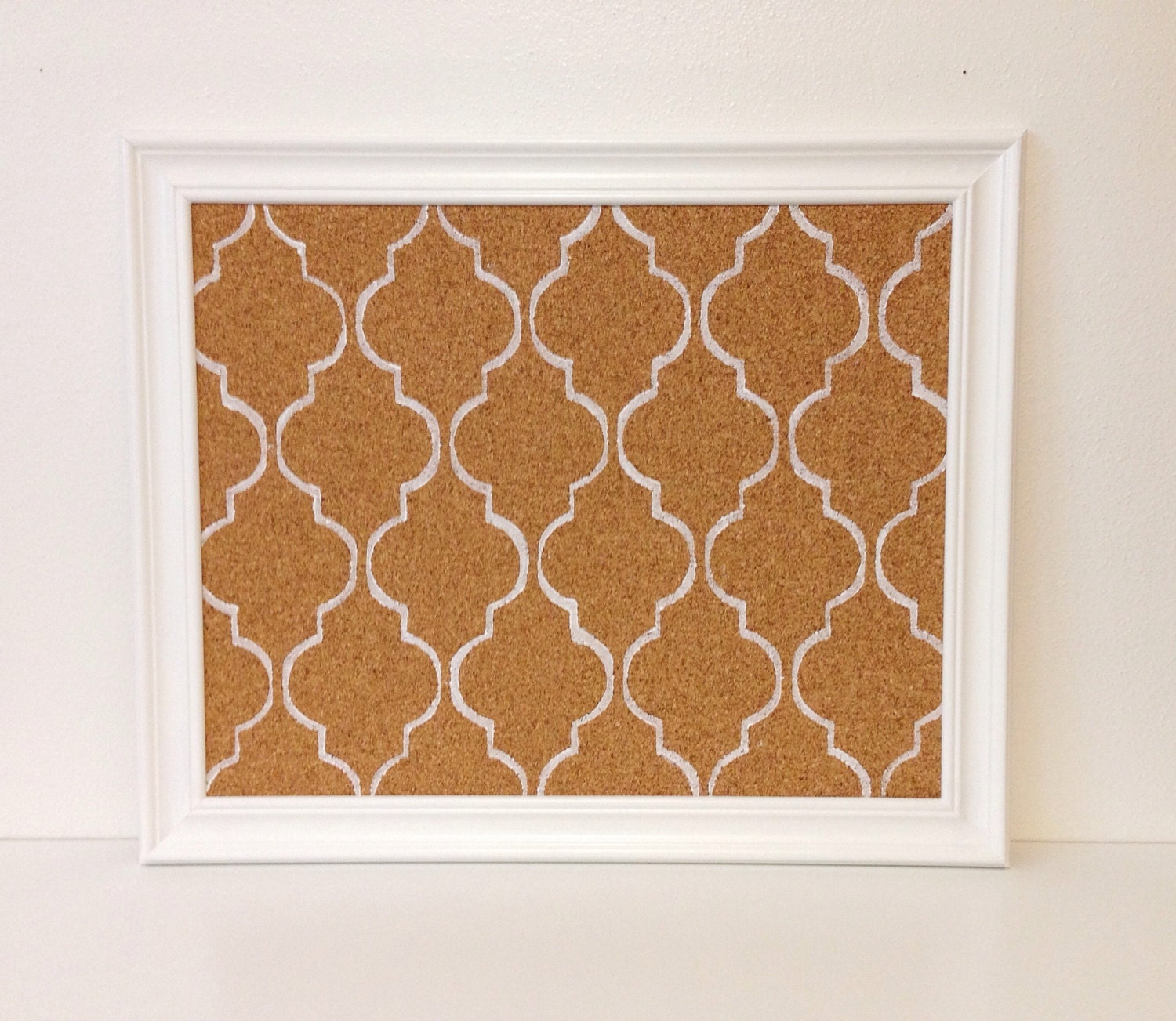 Memo / Cork / Bulletin Board / White Mediterranean Tile
