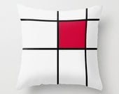 Mondrian Cushion Cover Red - Printerella