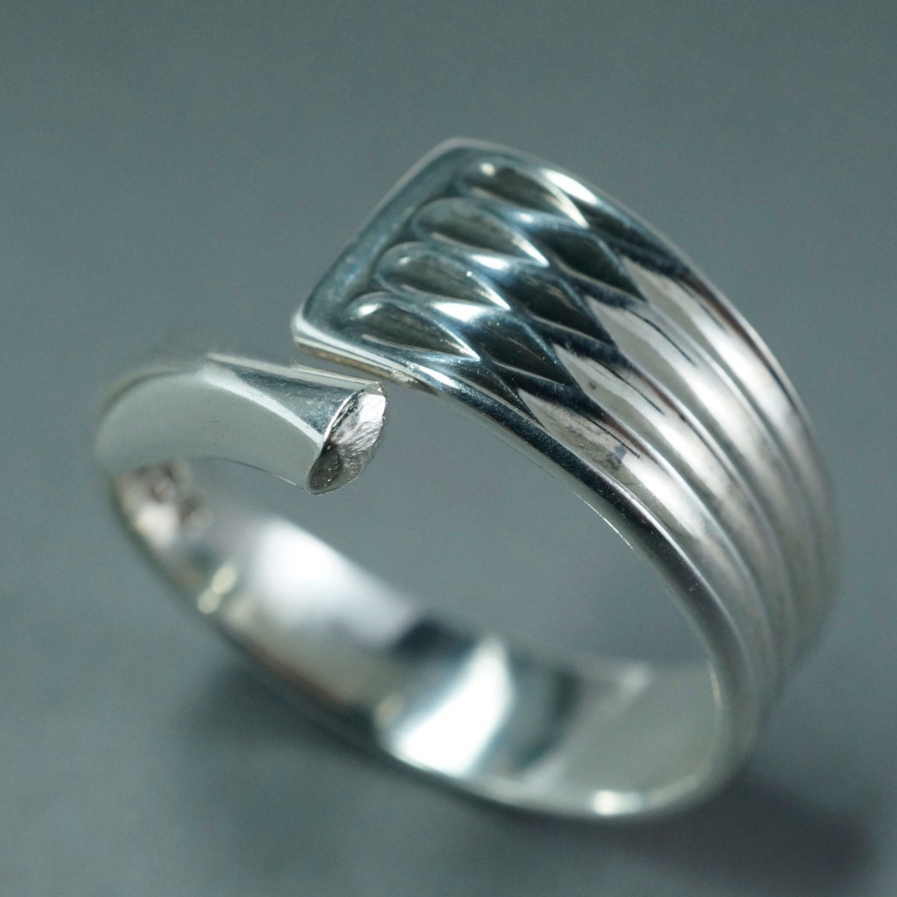 Spoon jewellery .SILVER SPOON ring. sterling silver spoon