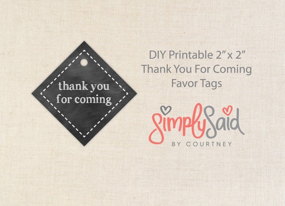 items similar to party supplies printable chalkboard thank you for