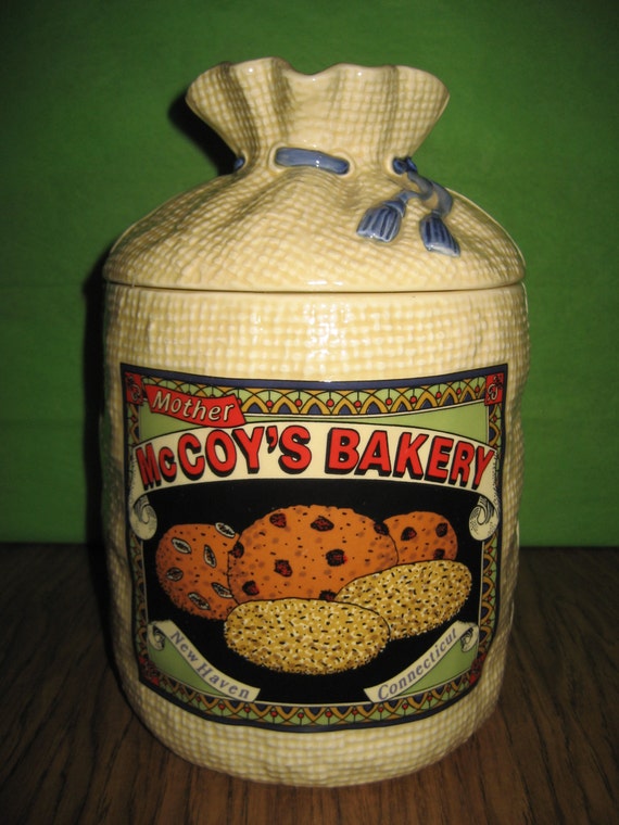 Mother McCoy's Bakery Ceramic Cookie Jar by ShopYT on Etsy