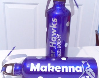 Personalized Team Sports Field Hockey Water Bottle