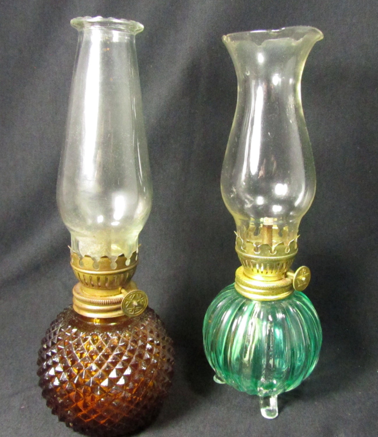 Miniature Vintage Oil Lamps Oil Lamp Light Metal Lamp