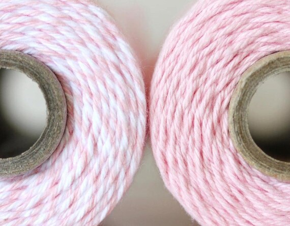 Bakers Twine - BLOSSOM Twist and Solid - 4 Ply Twine - 240 Yard Spool - The Twinery - Craft Supplies Il_570xn
