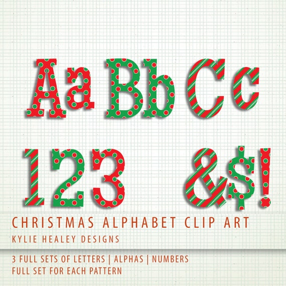 clipart christmas alphabet - photo #8