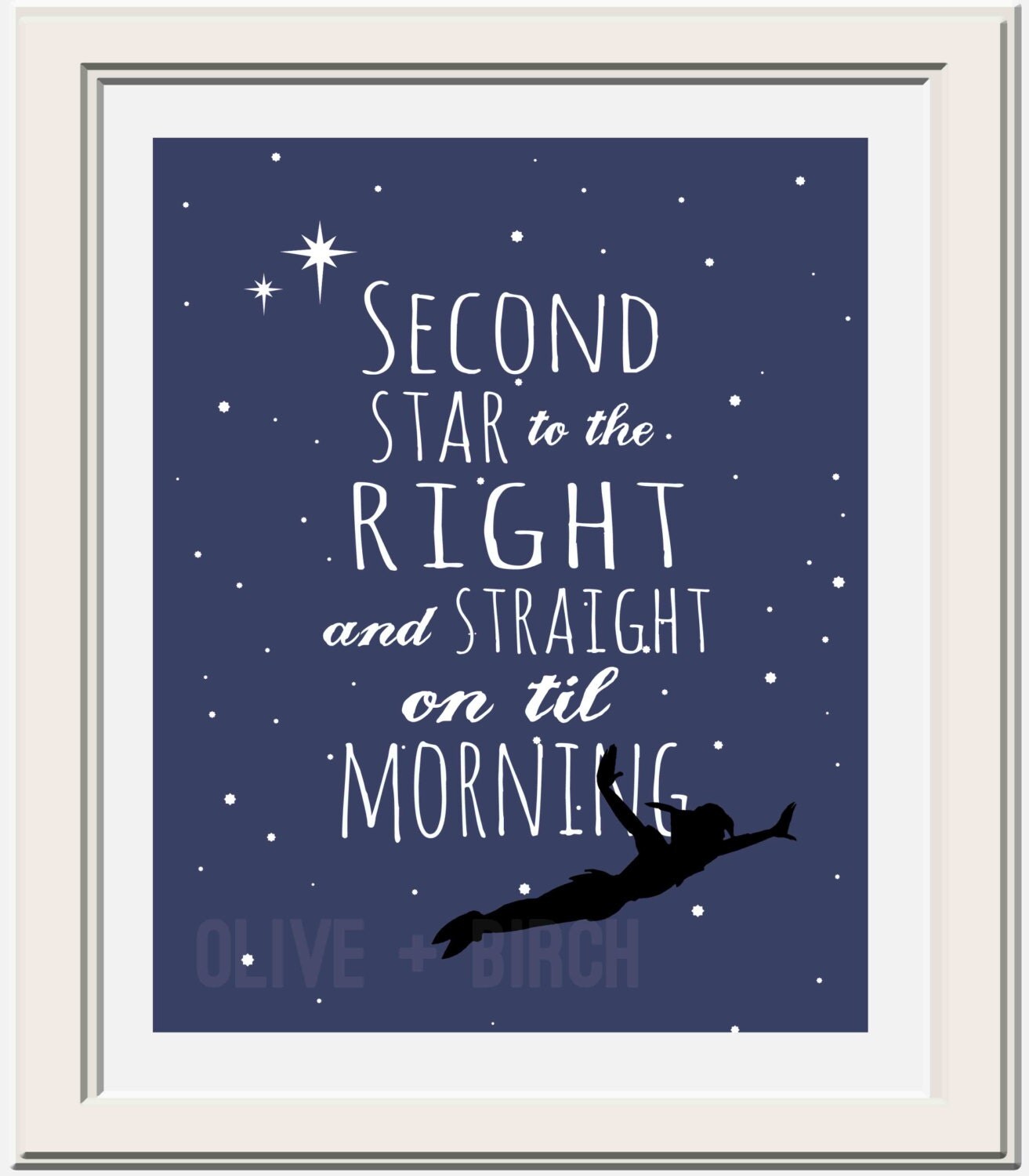 Peter Pan Second Star to the Right Version 2 Printable