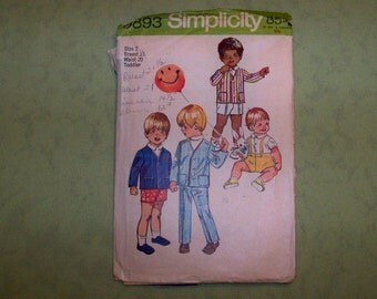 Vintage Simplicity Pattern - 9893 - Toddler Size 2