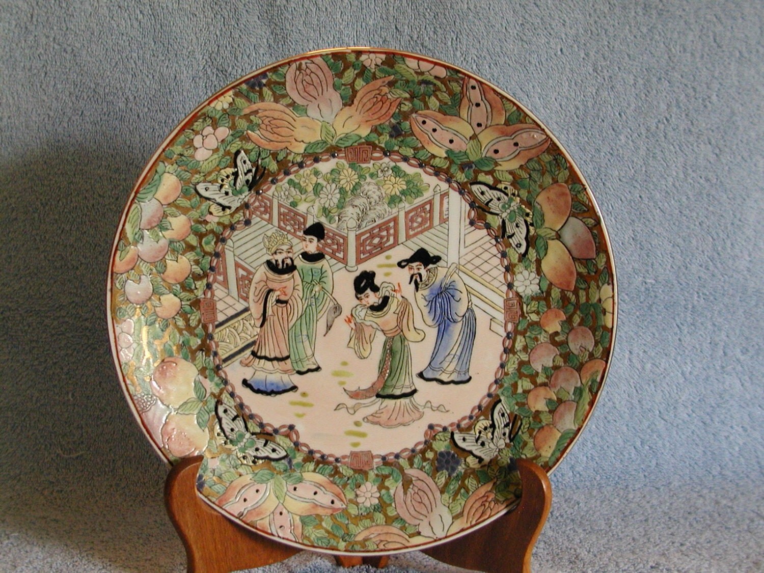 Decorative Plate Asian Motif
