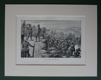 1885 Antique Print Of The Nile Expedition - Sudan Print - Vintage Military Print - British Army - British Empire - Khartoum - Mahdist War