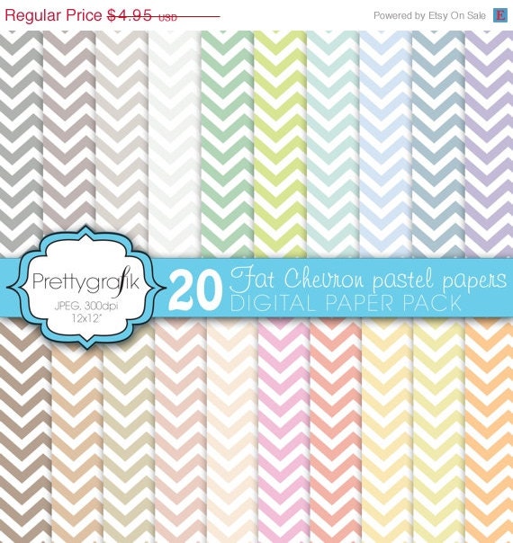40% OFF SALE chevron digital paper, commercial use, scrapbook papers, background - PS584 Il_570xn