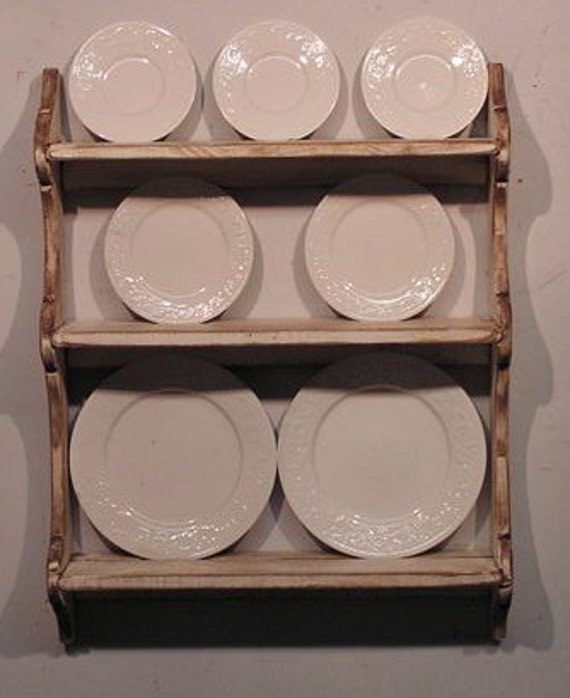 Primitive Colonial Plate Rack Your Choice of Colors FREE