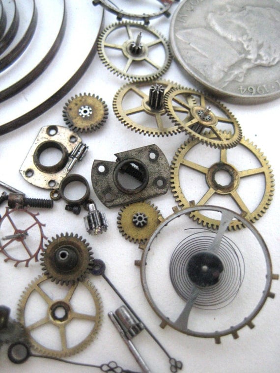 Vintage Antique Pocket Watch Gears Steampunk Supply Watch