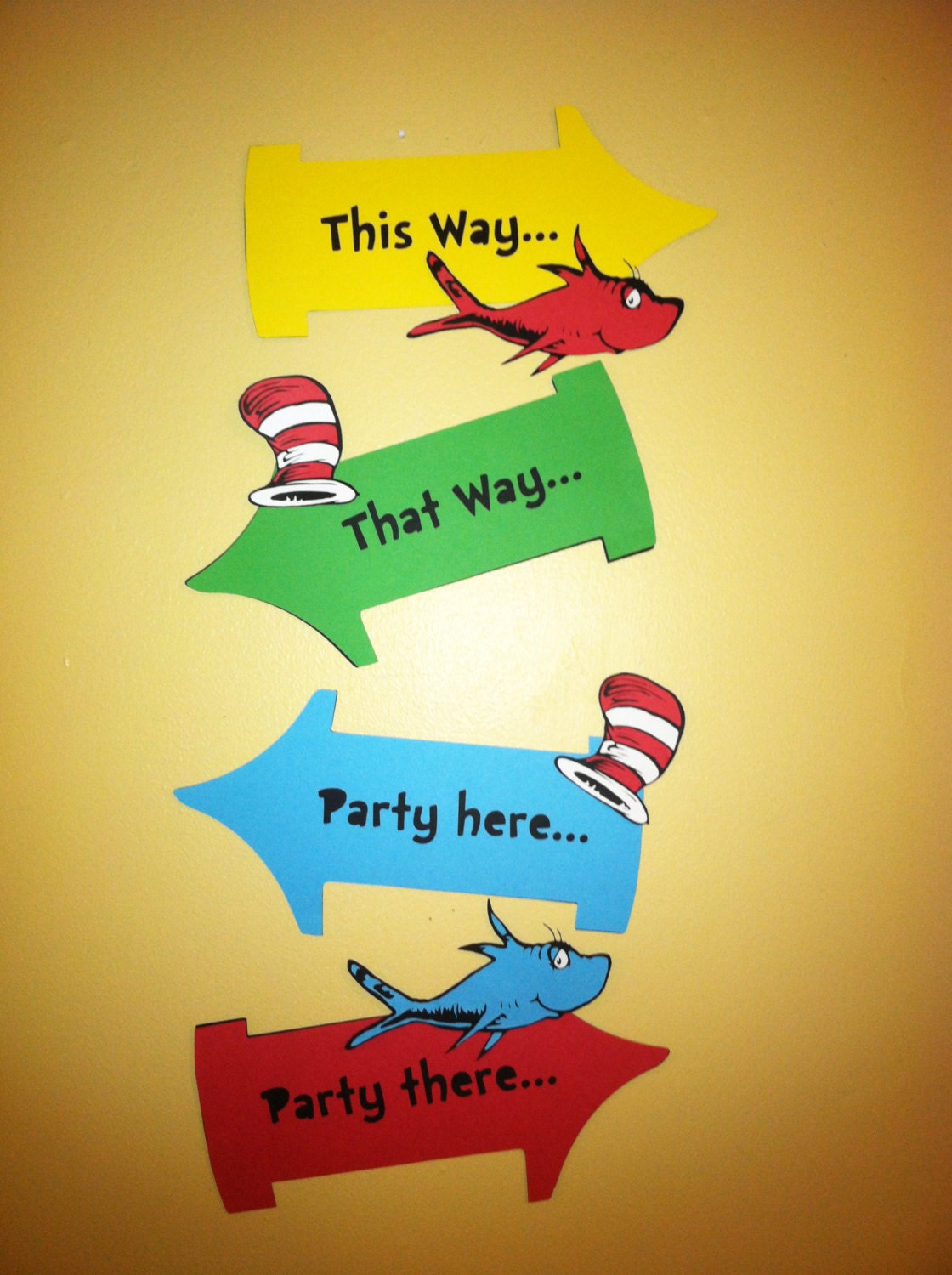 free printable graduation for kindergarten party Dr signs and Seuss Thing inspired 2 party 1 Thing