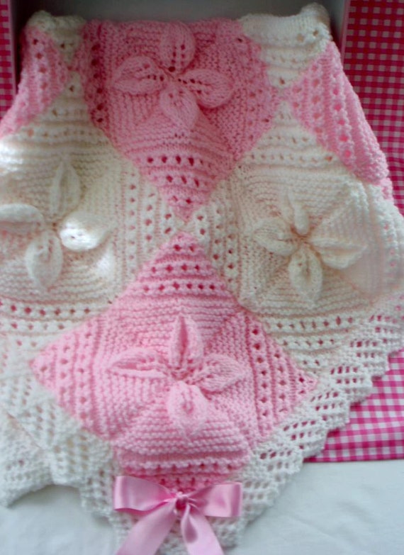 Baby Girl Handmade Knitted Blanket