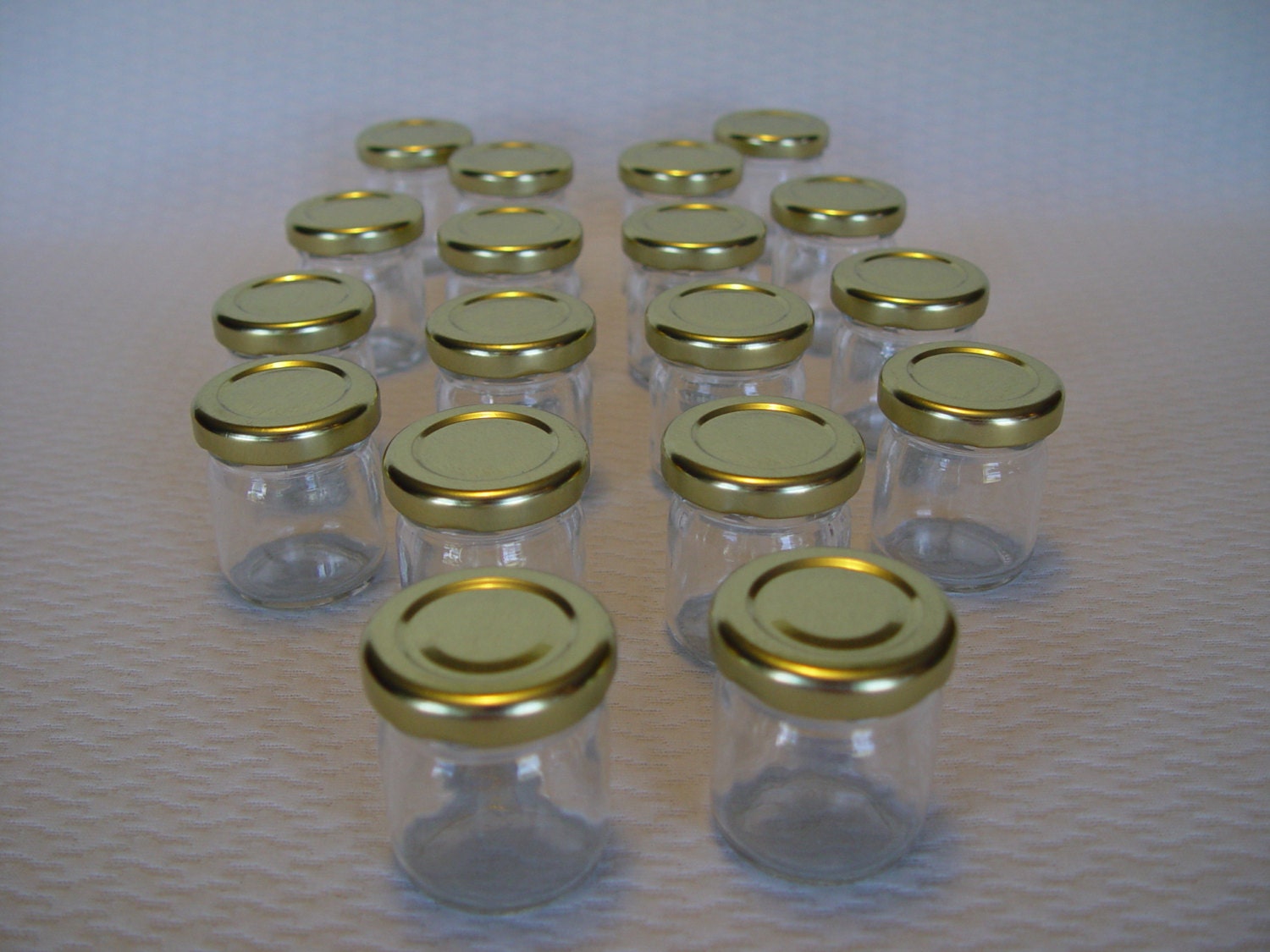 small glass jars