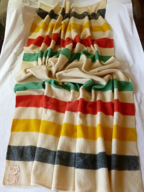 Vintage Witney Wool Blanket Made for Stearn's New York