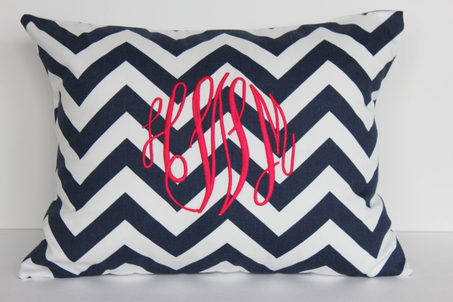 Monogrammed Pillow Decorative Throw Pillow by LittleYellowNest