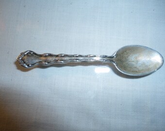 Sterling Silver Brooch Pin Baby Spoon Vintage Reed And Barton