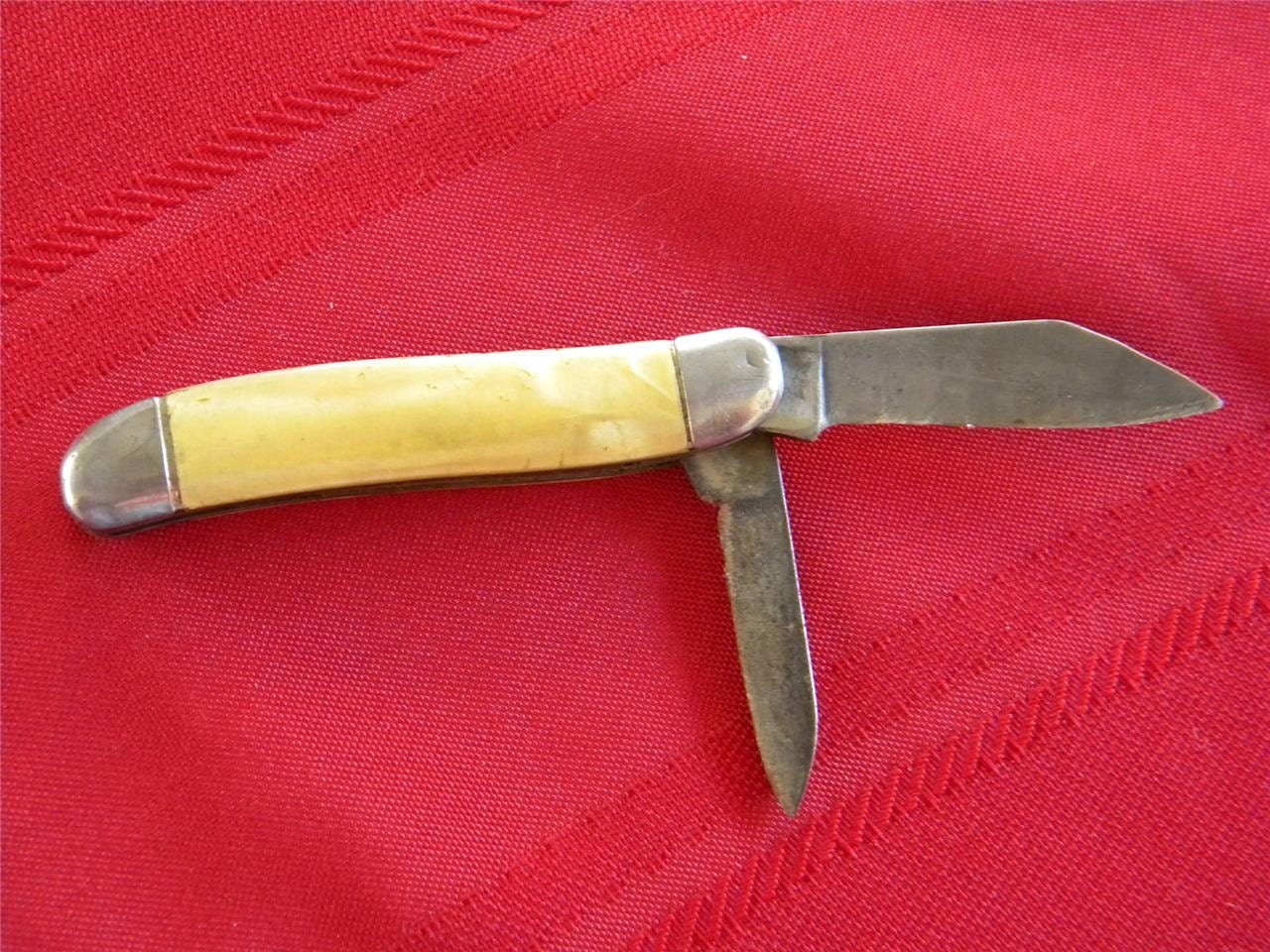 Hammer Brand Vintage Pocket knife double bladed 1950s