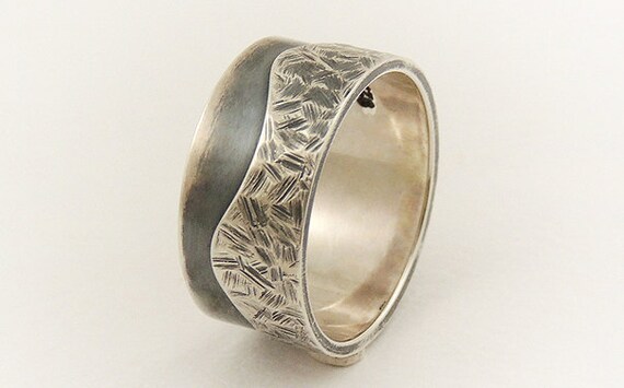 Items similar to Wide band ring - sterling silver,unique ring,woman ...