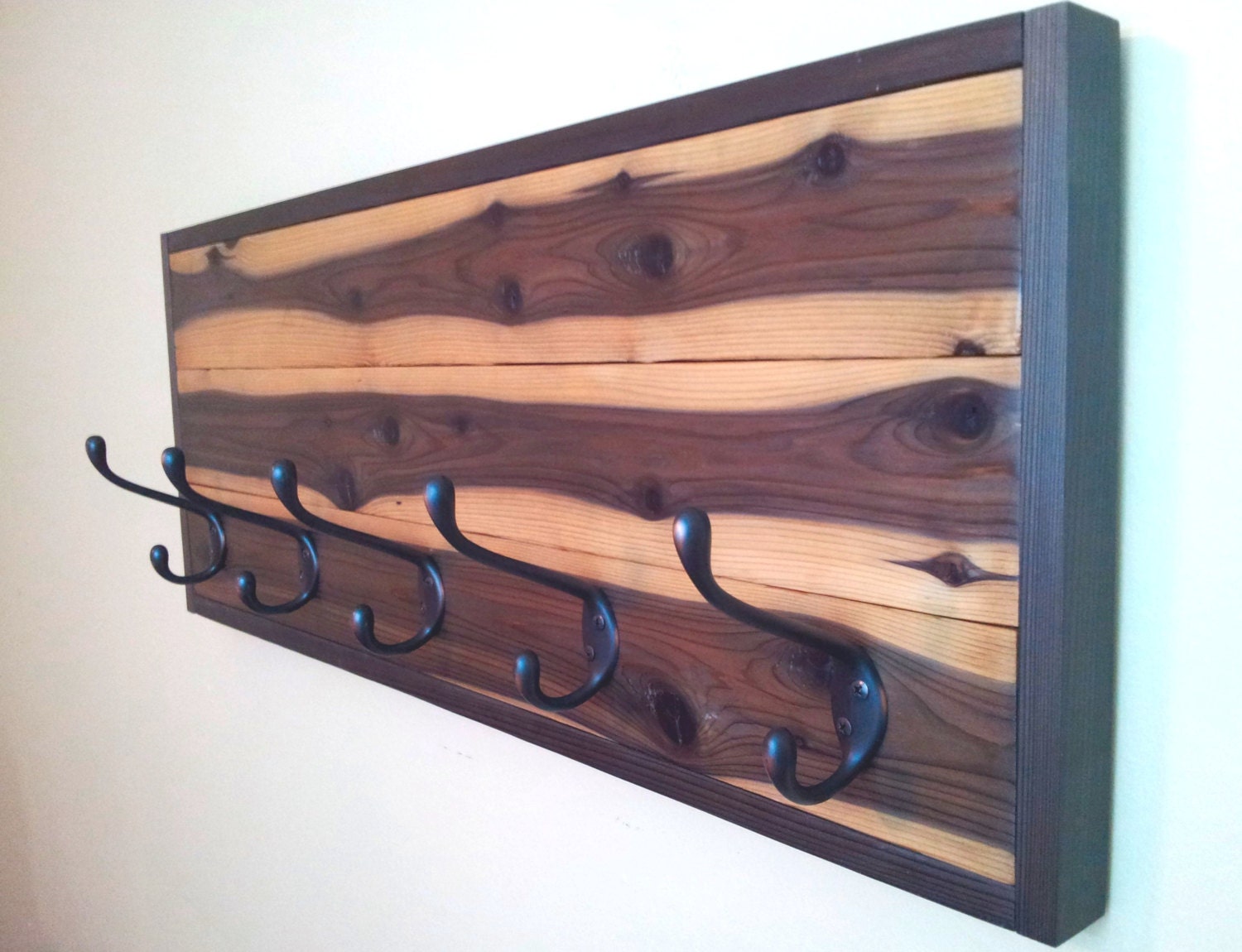 Coat Rack / Rustic Wall Mount / Rare Grain Cedar with by CedarOaks