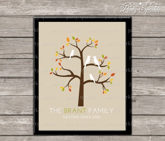 Printable Family Tree Wall Art | printable autumn family tree wall art home decor custom Printable Family Tree Wall Art | printable autumn family tree wall art home decor custom