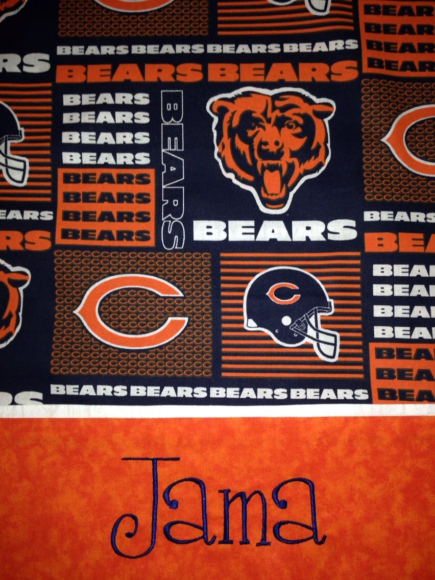 Personalized Chicago Bears Pillowcases STANDARD SIZE