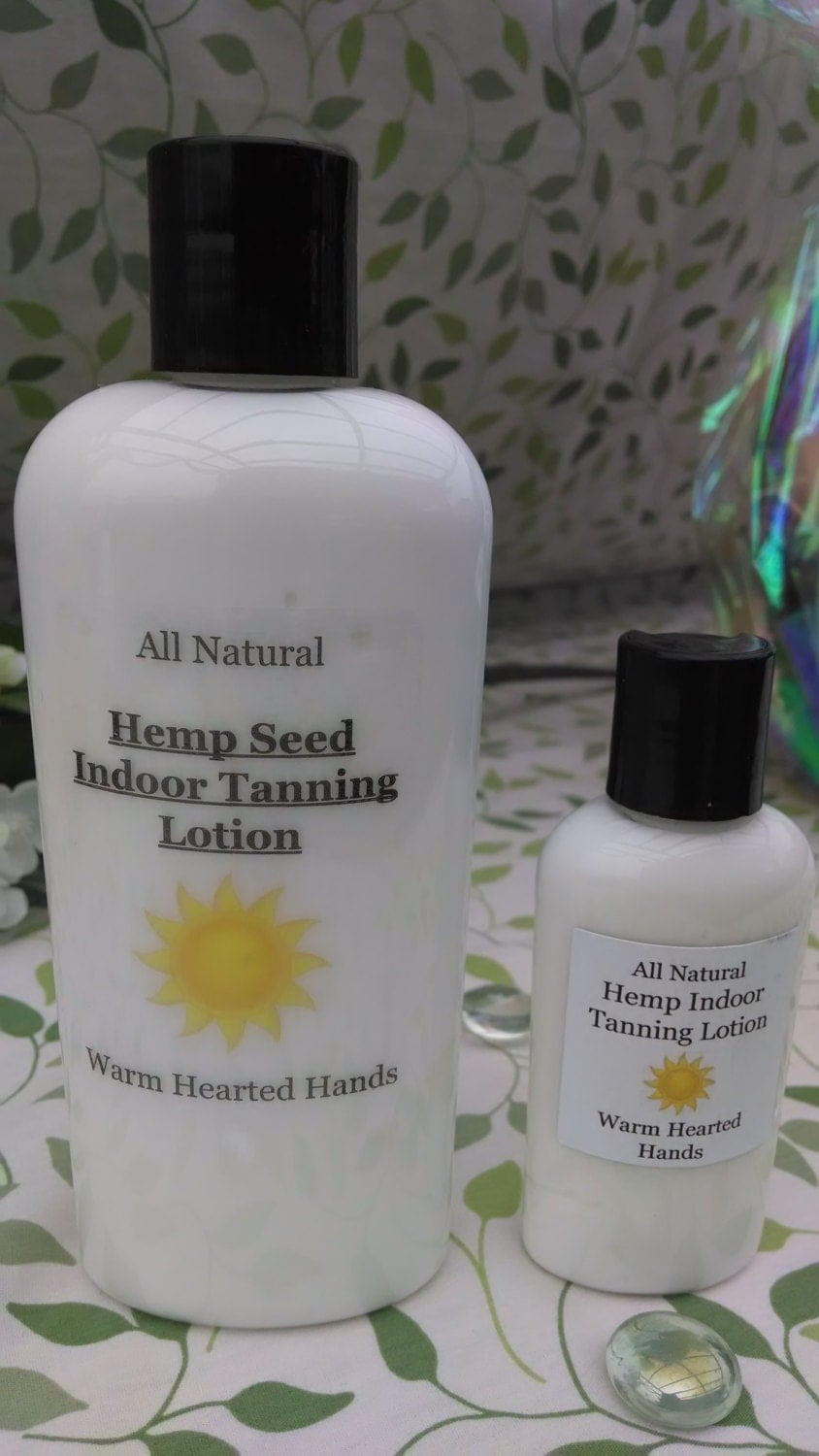 All Natural Indoor Tanning Lotion with Hemp Seed Oil