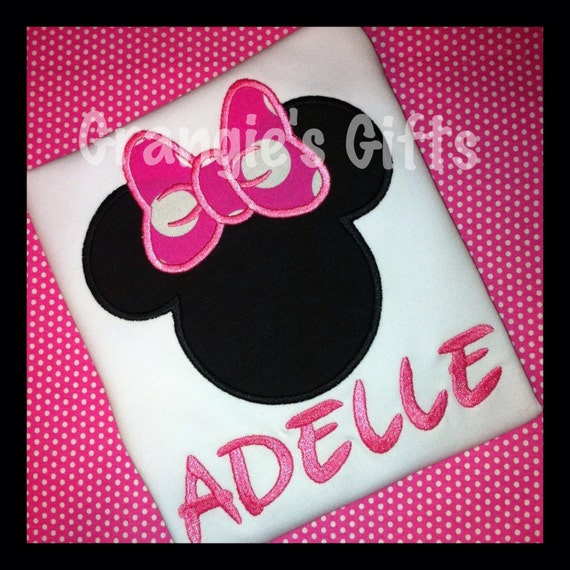 Personalized Custom Girly Mouse T-Shirt