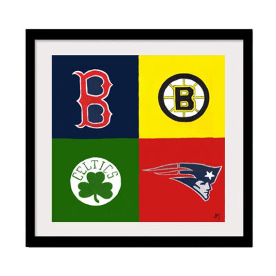 Original Boston Sports Acrylic Painting by 