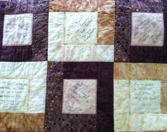 Wedding Guest Book Quilt