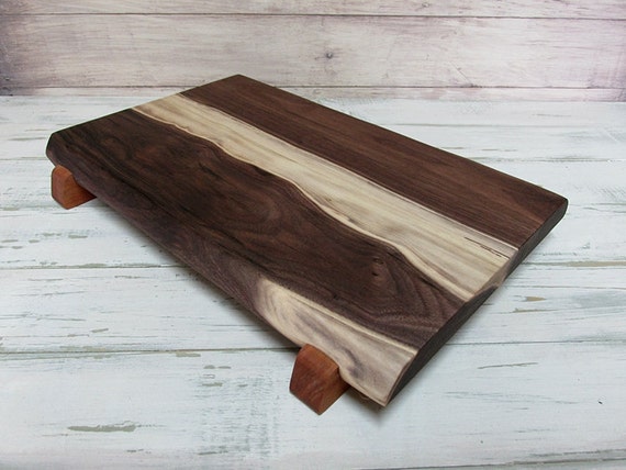 Wood Cutting Board Footed Walnut Wood Cherry Feet Natural   Il 570xN.536046459 Etog 