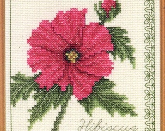 STITCH Floral CROSS   wer   Serpendipity charm Pattern Flo HIBISCUS   pandora  cross Elegance stitch