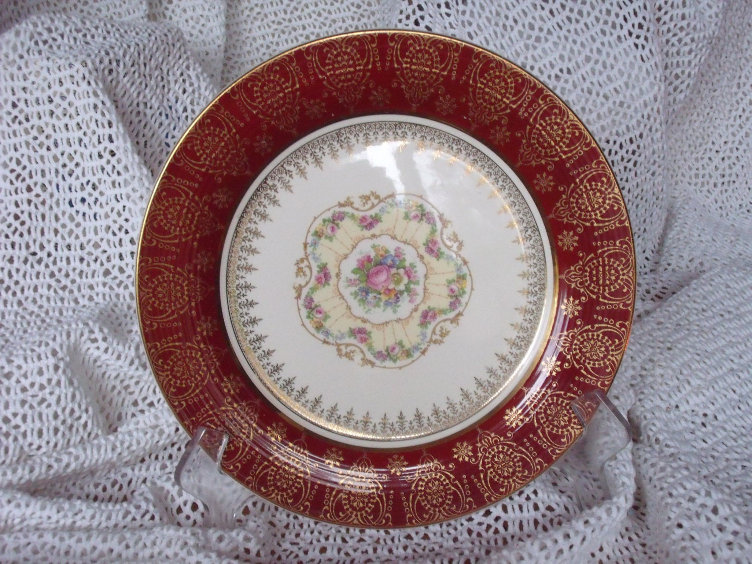 Rare Limoges Plate Triumph American Limoges China Rare 11